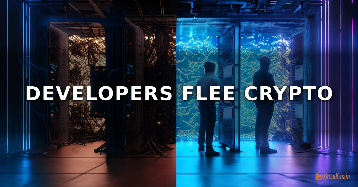 Crypto项目每周代码提交量下降75%，开发者转向AI领域