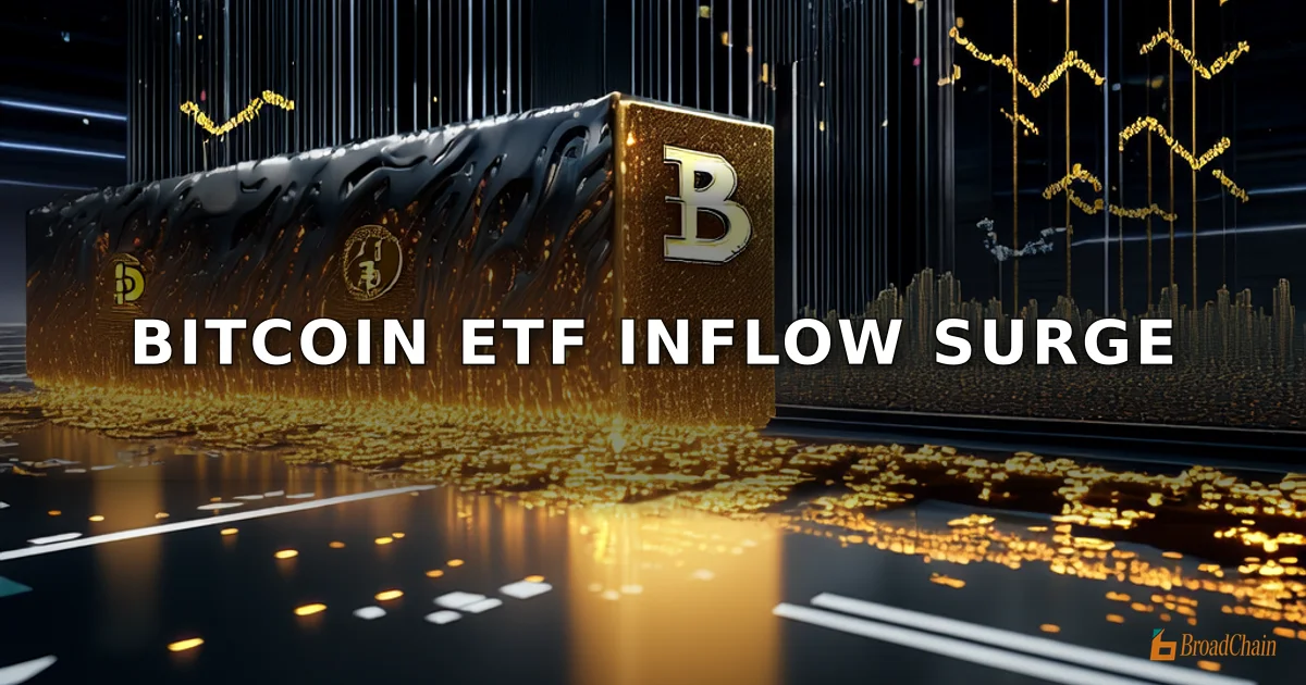 3月30日比特币现货ETF净流入6944万美元，ARKB净流入3303万美元居首