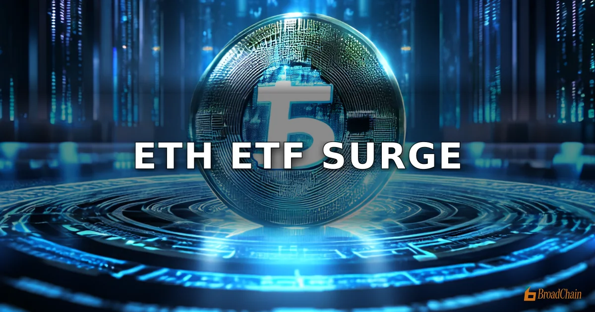 Am 10. April verzeichneten die physischen ETH-ETFs ein Nettozufluss von 64,95 Millionen US-Dollar; Blackrocks ETHA führte mit einem Nettozufluss von 53,7 Millionen US-Dollar