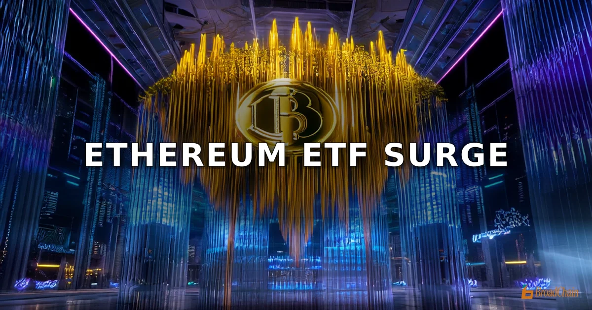 4月14日以太坊现货ETF净流入5303万美元，富达FETH净流入3806万美元居首