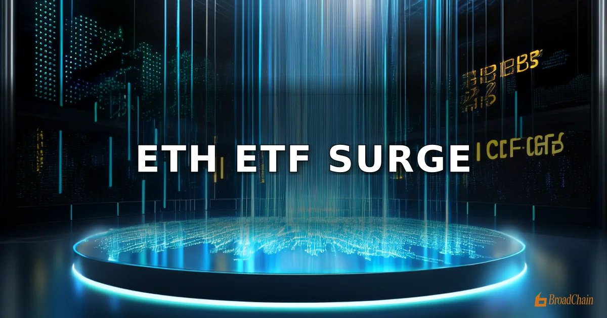 4 เมษายน 24 Ethereum ETF สปอตไหลเข้าสุทธิ 23.38 ล้านดอลลาร์สหรัฐ, BlackRock ETHB ไหลเข้าสุทธิ 32.25 ล้านดอลลาร์สหรัฐ