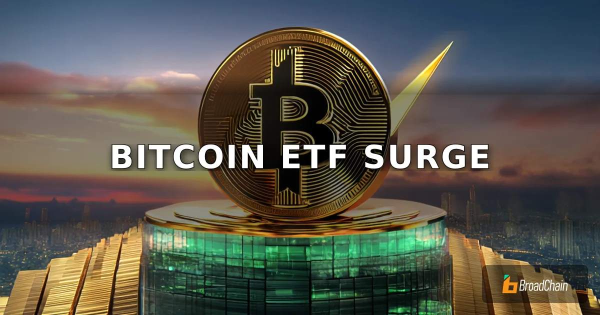 Los ETF de Bitcoin registran entradas netas durante 8 días consecutivos, captando 2.43 mil millones de dólares en abril, el mejor mes del año