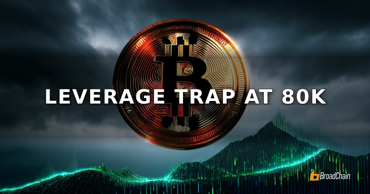 Bitcoin Leverage Longs Pile Up, Price Stalls Below $80,000