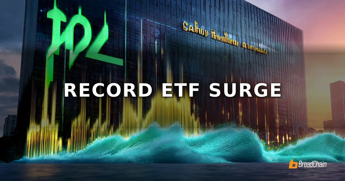 US Stock ETFs Set Record with $7.5 Billion Daily Inflow, Crypto Market Risk Appetite Rebounds